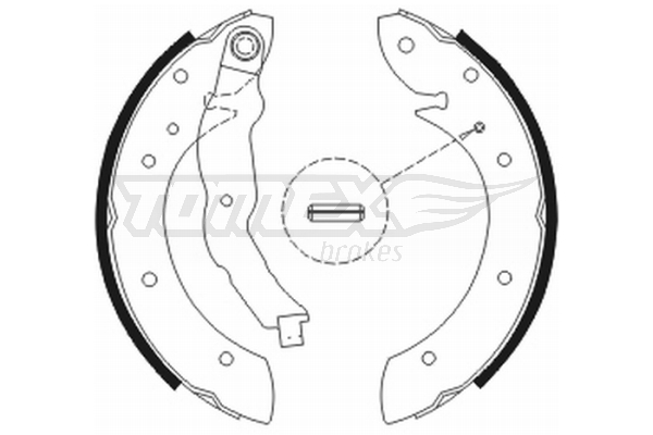 Sada brzdových čeľustí TOMEX Brakes